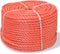 vidaXL - Touw - gedraaid - 14 - mm - 100 - m - polypropyleen - oranje