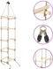 vidaXL - Touwladder - 200 - cm - hout