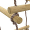 vidaXL - Touwladder - 200 - cm - hout