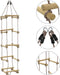 vidaXL - Touwladder - 200 - cm - hout