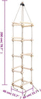 vidaXL - Touwladder - 200 - cm - hout