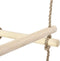 vidaXL - Touwladder - 200 - cm - hout