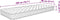 vidaXL - Traagschuimmatras - 80x200x17 - cm - wit