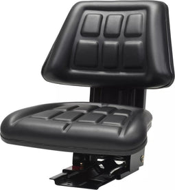 vidaXL - Tractorstoel - met - ophanging - zwart