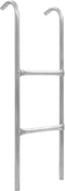 vidaXL - Trampolineladder - met - 2 - sporten - 102,6 - cm - staal - zilverkleurig
