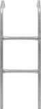 vidaXL - Trampolineladder - met - 2 - sporten - 102,6 - cm - staal - zilverkleurig