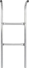vidaXL - Trampolineladder - met - 2 - sporten - 102,6 - cm - staal - zilverkleurig