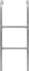 vidaXL - Trampolineladder - met - 2 - sporten - 72 - cm - staal - zilverkleurig