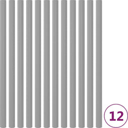 vidaXL - Trampolinepaalhoezen - 12 - st - 92,5 - cm - schuim - grijs