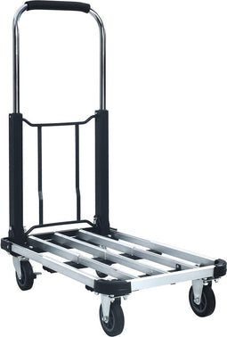 vidaXL - Transportwagen - inklapbaar - 150 - kg - aluminium - zilverkleurig