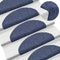 vidaXL - Trapmat - zelfklevend - 65x21x4 - cm - naaldvilt - blauw - 15-delig