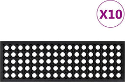 vidaXL - Trapmatten - 10 - st - 25x75 - cm - rubber