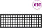 vidaXL - Trapmatten - 10 - st - 25x75 - cm - rubber