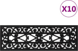 vidaXL - Trapmatten - 10 - st - 25x75 - cm - rubber