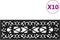 vidaXL - Trapmatten - 10 - st - 25x75 - cm - rubber