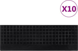 vidaXL - Trapmatten - 10 - st - 25x75 - cm - rubber
