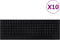 vidaXL - Trapmatten - 10 - st - 25x75 - cm - rubber