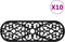 vidaXL - Trapmatten - 10 - st - 25x75 - cm - rubber