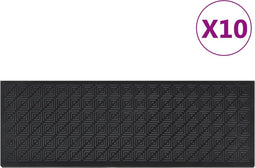 vidaXL - Trapmatten - 10 - st - 25x75 - cm - rubber