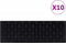 vidaXL - Trapmatten - 10 - st - 25x75 - cm - rubber