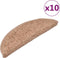 vidaXL - Trapmatten - 10 - st - 56x17x3 - cm - beige