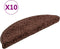 vidaXL - Trapmatten - 10 - st - 56x17x3 - cm - bruin