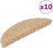 vidaXL - Trapmatten - 10 - st - 56x17x3 - cm - crèmekleurig