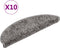 vidaXL - Trapmatten - 10 - st - 56x17x3 - cm - grijs