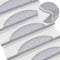 vidaXL - Trapmatten - 10 - st - 56x17x3 - cm - lichtgrijs
