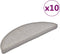 vidaXL - Trapmatten - 10 - st - 56x17x3 - cm - taupe