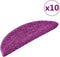 vidaXL - Trapmatten - 10 - st - 56x17x3 - cm - violet
