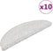 vidaXL - Trapmatten - 10 - st - 56x17x3 - cm - wit