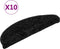 vidaXL - Trapmatten - 10 - st - 56x17x3 - cm - zwart