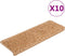 vidaXL - Trapmatten - 10 - st - 65x21x4 - cm - beige