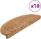 vidaXL - Trapmatten - 10 - st - 65x21x4 - cm - beige