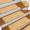 vidaXL - Trapmatten - 10 - st - 65x21x4 - cm - beige