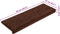 vidaXL - Trapmatten - 10 - st - 65x21x4 - cm - bruin