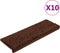 vidaXL - Trapmatten - 10 - st - 65x21x4 - cm - bruin