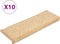 vidaXL - Trapmatten - 10 - st - 65x21x4 - cm - bruin