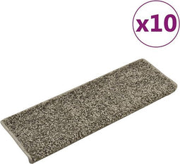vidaXL - Trapmatten - 10 - st - 65x21x4 - cm - grijs