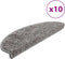 vidaXL - Trapmatten - 10 - st - 65x21x4 - cm - grijs