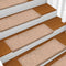 vidaXL - Trapmatten - 10 - st - 65x21x4 - cm - naaldvilt - bruin