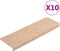 vidaXL - Trapmatten - 10 - st - 65x21x4 - cm - naaldvilt - bruin