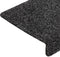 vidaXL - Trapmatten - 10 - st - 65x21x4 - cm - naaldvilt - grijs