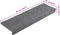 vidaXL - Trapmatten - 10 - st - 65x21x4 - cm - naaldvilt - lichtgrijs