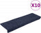 vidaXL - Trapmatten - 10 - st - 65x21x4 - cm - naaldvilt - antracietkleurig