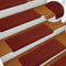 vidaXL - Trapmatten - 10 - st - 65x21x4 - cm - naaldvilt - bordeauxrood