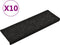 vidaXL - Trapmatten - 10 - st - 65x21x4 - cm - naaldvilt - zwart