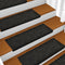 vidaXL - Trapmatten - 10 - st - 65x21x4 - cm - naaldvilt - zwart