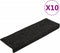 vidaXL - Trapmatten - 10 - st - 65x21x4 - cm - naaldvilt - zwart